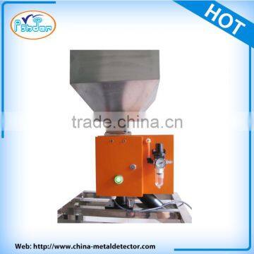 drop pipe metal detector separator machine for powder food