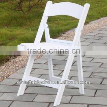 China factory wedding white resin folding chairs