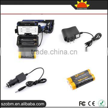 Wholesale High Quality XML T6 LED 1600 Lm Zoomable LED Rechargeable Headlamp With 18650 Batteriy,charger photo-5