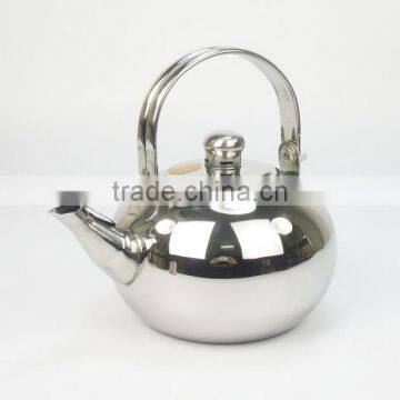 1.2L stainless steel non-electric whistling tea kettle