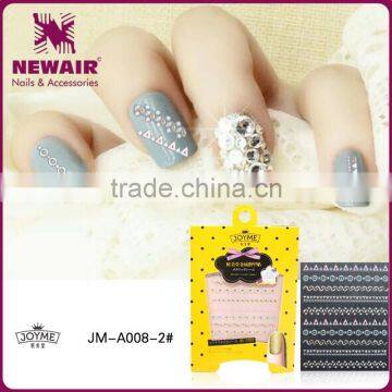 New Air Hot sale metallic 3D nail sticker