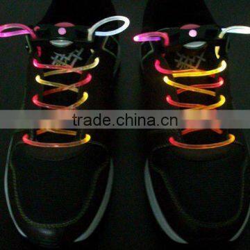 Wholesale colourful cheap LED shoelace fou younger