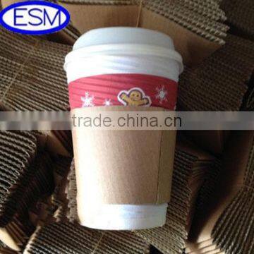 100% recycled paper cup sleeve coffee sleeve