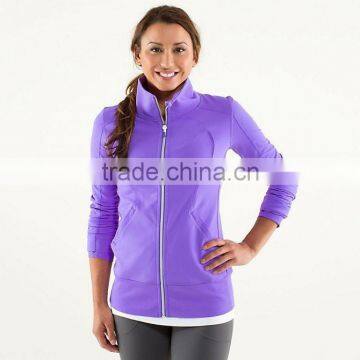 Women's breathable long sleeve sport jacket