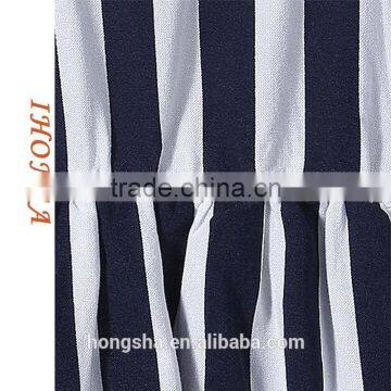 Sleeveless Black And White Striped Baby Frock Designs Sleeveless Baby Frock HSd6010 photo-3