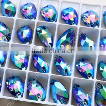 Wholesale Tear Drop Sew on Rhinestone,bulk Sold Crystals for Dresses/jewelry/shoes/bags Decoration photo-6