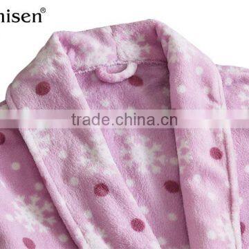 China Manufacturer Hotel/home Printing Coral Fleece Bathrobes photo-3