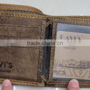 Fashion China Supplier Men Genuine Leather Button Stylish Wallet photo-4