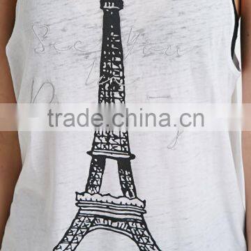 Paris Printing Tank Top Selling Products 2015 in photo-5
