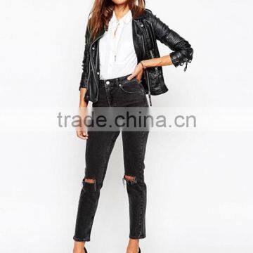 New Model Jeans Pants Wholesale China Ripped Damaged Jeans photo-4