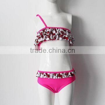 New Model Sex Girl Pink Swimwear photo-2