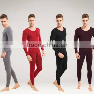 Custom Wholesale Comfortable Plain Couple Thermal Thin Pajamas photo-3