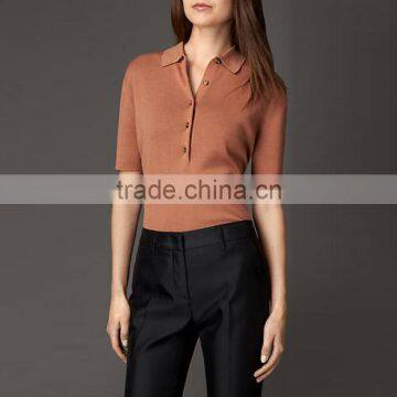 Fancy Custom Ladies Tops Latest Design ,women Shirt Ladies Wool Blouses photo-2
