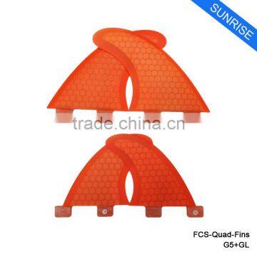 Quad Fin Surf Boards G5 + GL Style Fin Fiberglass Fin in Surfing photo-3