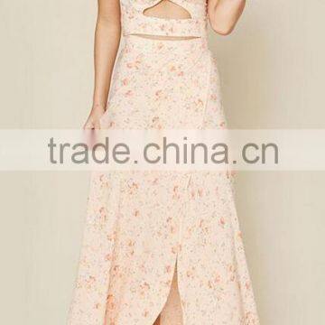Runwaylover EY2204D Hot Sale 2017 Ladies Fashion Long Style Printed Skirt