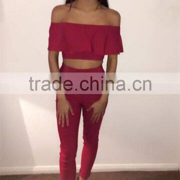 Runwaylover 009 2017 Ladies Summer Fashion Two Piece Suits photo-5