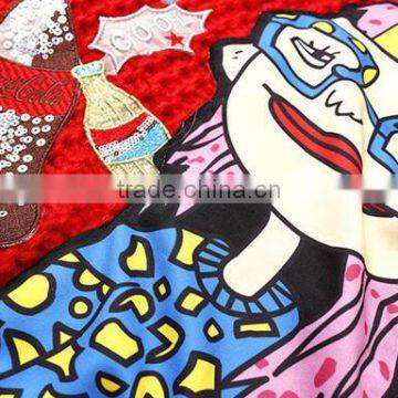 M1212 Runwaylover 2016 Latest Design Fashion Ladies Sequin Cartoon Girl Star Pattern Knitted Sweater photo-5