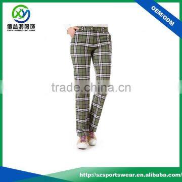 Popular style high quality waterproof outdoor sublimation printing design women's pants/sport long pant/golf pants