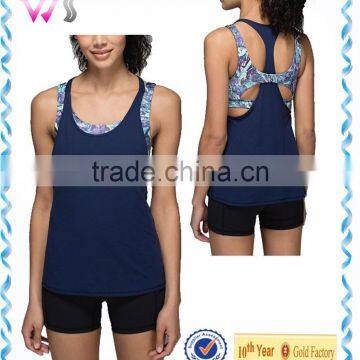 ladies tops latest design Custom fitness sports gym yoga tank top