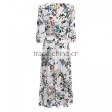 2017 High Waist One-piece Dress Big Pendulum Type Fashion Dress photo-5