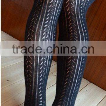 Over Knee High Girls Hollow Jacquard Stockings photo-3