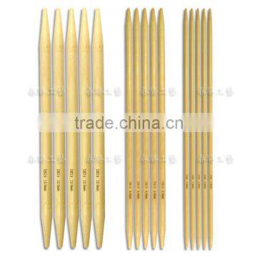 9" Natural Double pointed bamboo knitting needles