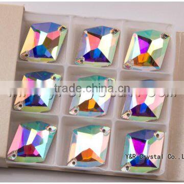 China Manufacturers Color AB Sew on Crystal Rhinestones for Wedding Dress photo-3