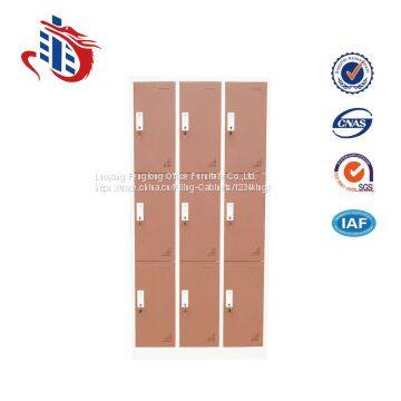 Single Door Storage Metal Hanging 9 Door Clothes Cabinets/steel Locker photo-2
