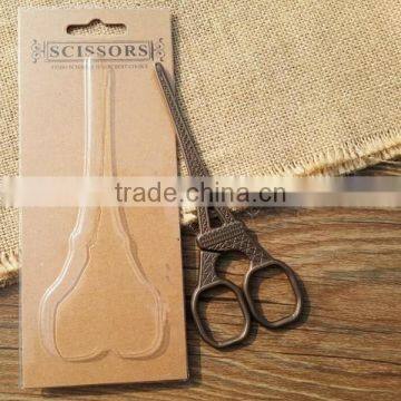 Antique Zakka Bronze Scissor Vintage Eiffel Design Scissor Lace Scissor photo-2