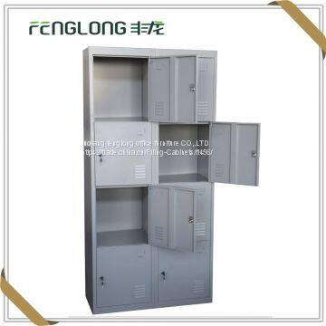 8 door high quality assembly staff mudroom powder coated steel storage lockers