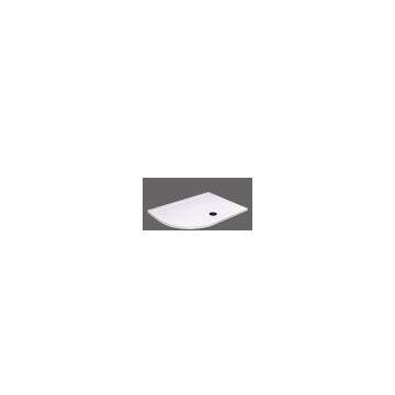 Slim shower trays;offset quad shape,