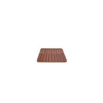 Handmade Poly Rattan Mat / Square Rattan Placemats For Supermarket