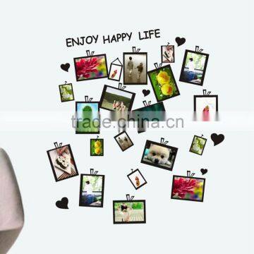 Photo Frame Enjoy Happy Life Wall Art Removable Stickers Decor Home Decals