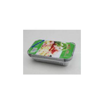 disposable aluminium foil food container with lid