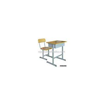 student desk and chair,classroom furniture,single desk and chair,school furniture