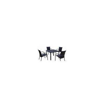 outdoor furniture,dining furniture ,toughened glass table,textile chairs and tables,chair,table,aluminum +PE rattan chair,aluminum +PE rattan table HY96   HT45