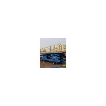 double scissor high loading aerial work lift platform