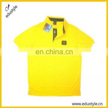 Private Labels 100% Cotton Yellow Polo Children Clothes Boys