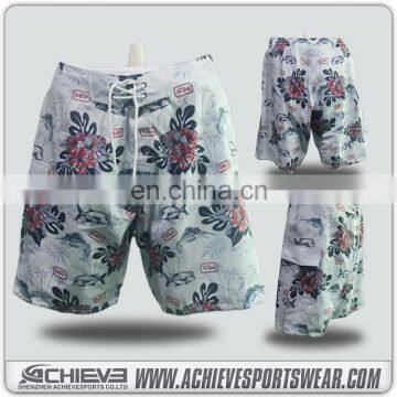 OEM custom sublimation beach shorts summer swimming trunks in beachwear