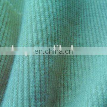 Winfar High Quality Hot Sale 100 Polyester Spandex Dyed Rib 2x2 Ribbed Knitted Fabric photo-2