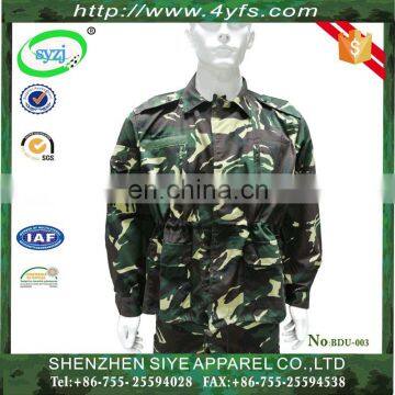 Hot Selling Jungle BDU Uniform/Army Tactical BDU Camouflage Military Uniform