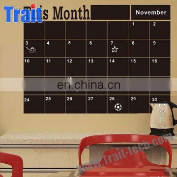 Eco-friendly Self-adhesive Memo This Month Blackboard Vinyl Wall Sticker Chalkboard Decal Removable