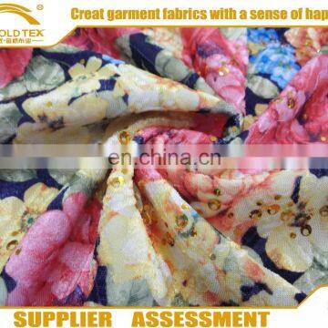 Export to Africa and Middle east 100% polyester upholstery and home textile printed velvet sofa/scarf fabric