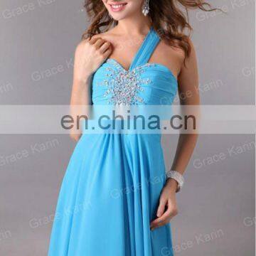 2015 New Arrivals Embroidery Beaded Elegant Black One Shoulder Designer Evening Dresses CL3120-1 photo-6