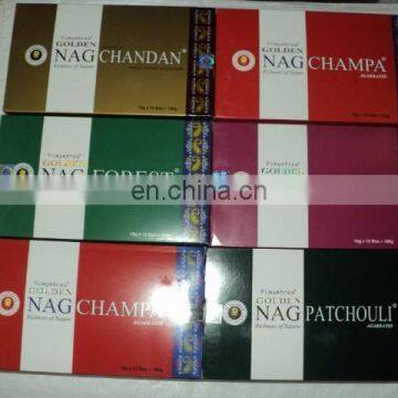 GOLDEN NAGCHAMPA INCENSE STICKS 15 GRAMS PACK