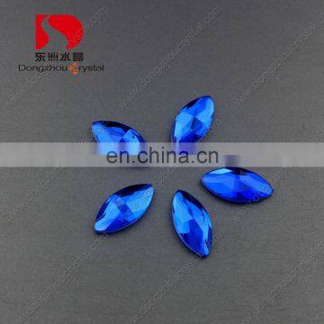 capri blue horse eye glass beads for garment sewing