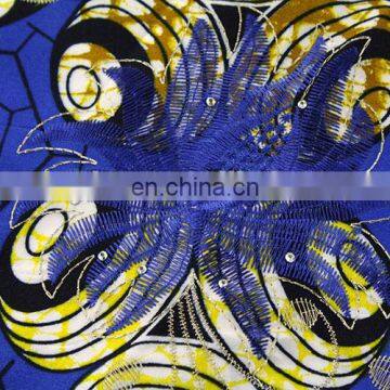 2016 African Style Beautiful Design High Quality Wax Mix Guipure With Speical Wax for Makring Clothe photo-4