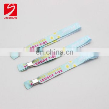 Cmyk Printing RFID Woven Bracelet event wristbands