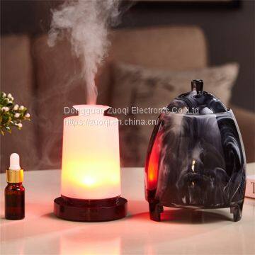 Zuoqi colorful led light Resin material essential oil humidifier ultrasonic air oil diffuser