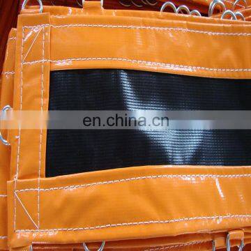 D-tarpaulin 12M X 12M 680g/m2 orange/black